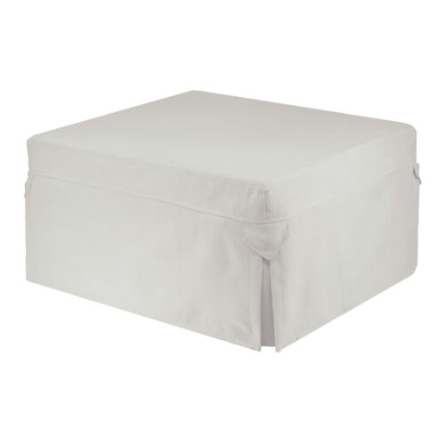 Folding Bed Guest Bed Sofa Ottoman Bed with Slip Cover and Castors - Picture 18 of 28