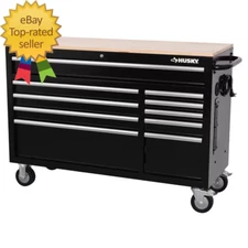 Modular Tool Storage 52 In. W X 20 In. D Standard Duty Black Mobile Workbench