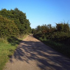 Photo 6x4 Biggin Lane towards Ramsey Ramsey/TL2885 From the point where  c2007