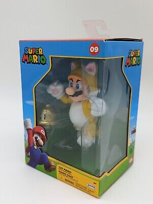 Super Mario Brothers Cat Mario 4 Boxed Action Figure Nintendo