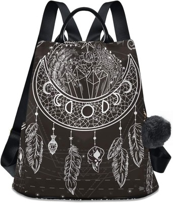 ALAZA Water Fire Moon Dreamcatcher Flowers Crystals Stars Arrows Feathers... 