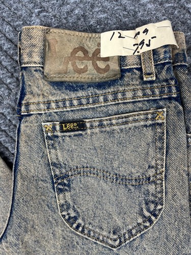 Vintage Lee Juniors Easy Frosted Rider Kids Boys Tapered 24x27 Acid Wash NWT - Picture 2 of 16