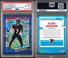2023 Donruss Bijan Robinson Rated Rookie - Optic Preview - Blue Scope - PSA 10
