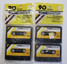 Tonemaster Recording Cassettes Low Noise 90 Minutes 2 Packs of 2 Total of 4