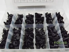 192Pcs Auto Push Retainer Assortment Kit Car Nylon Shield Pin Rivet Fasteners