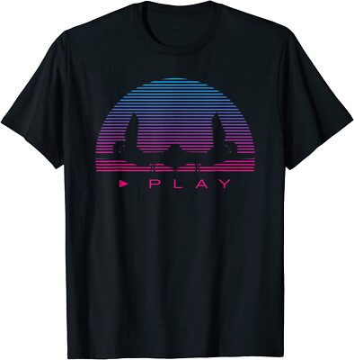 NEW LIMITED Synthwave Airplane Retro 80s Synthesizer Retrowave Tee T-Shirt S-3XL