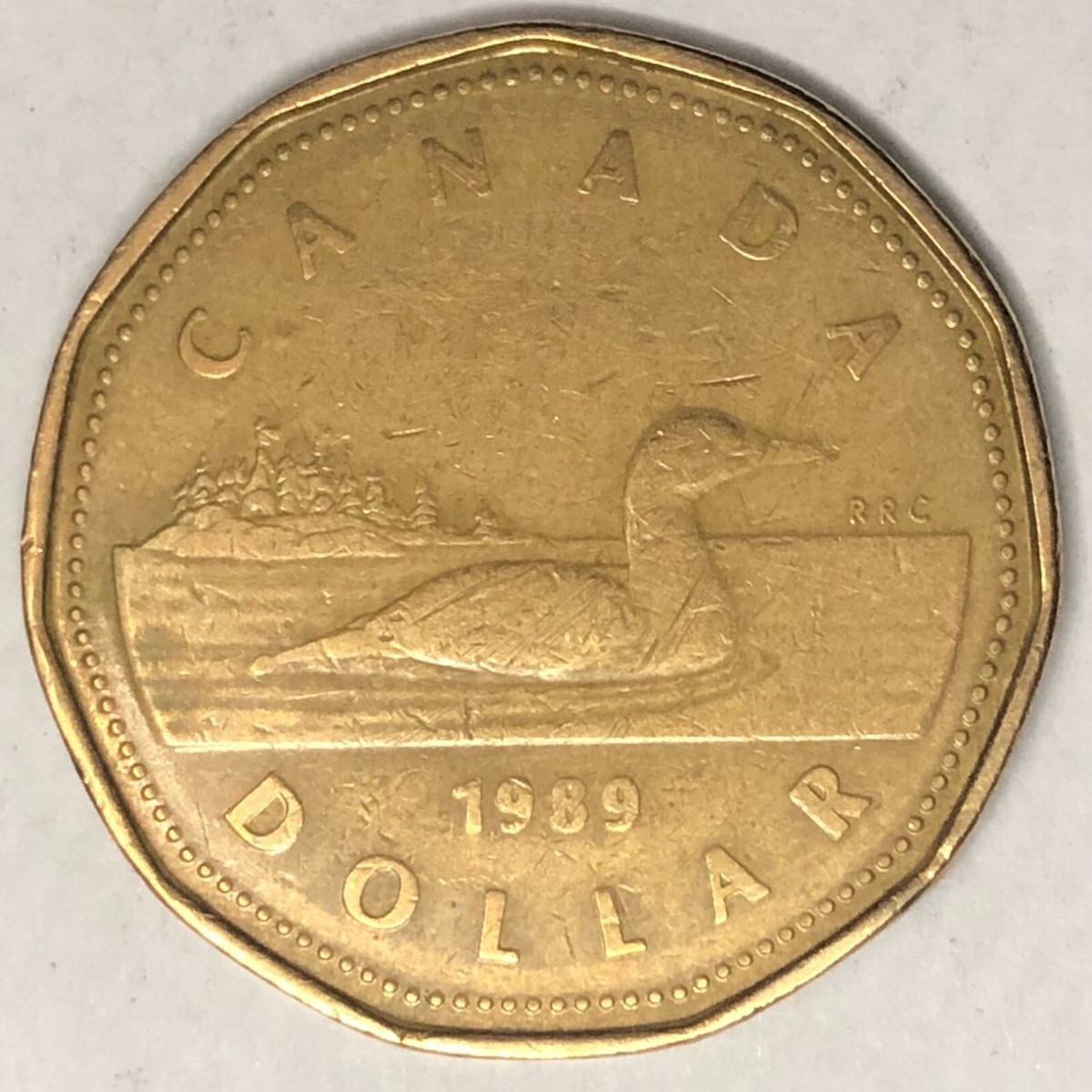 086] 1989 Canada 1 Dollar - Elizabeth II 2nd portrait EXACT COIN