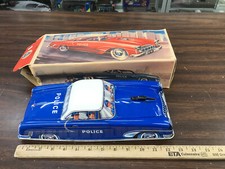 Philipp Niedermeier west germany tin litho friction police car w/original box