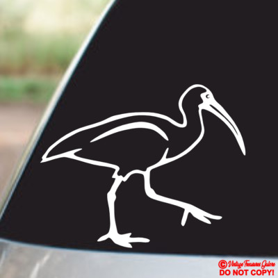IBIS BIRD Vinyl Decal Sticker Car Truck Van Motorcycle Rear Window Wall Bumper