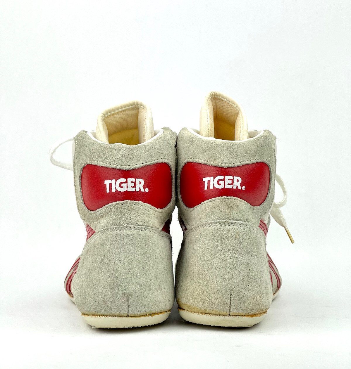 NEW Asics Tiger Reflex Wrestling Shoes Size 11.5 White Red RARE 1990