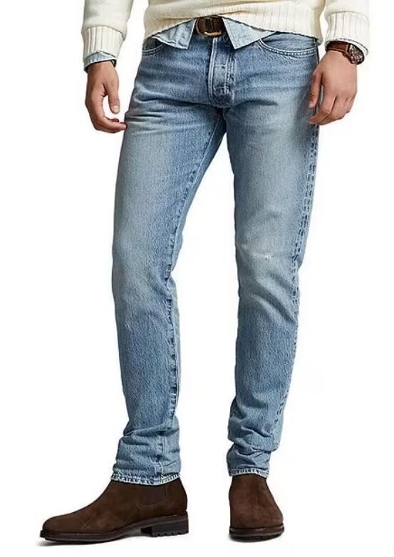 Мужское поло Ralph Lauren The Sullivan Slim, синее, 32 X 32