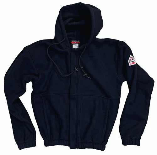Bulwark Fleece FR CAT2 Arc8 ATPV NFPA Hood Zip Warm Wool Sweatshirt Men's Medium - product listing photo