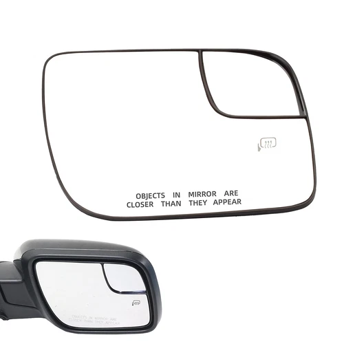 Passenger Side View Convex Spotter Heated Mirror Glass For Ford Explorer 2011-19