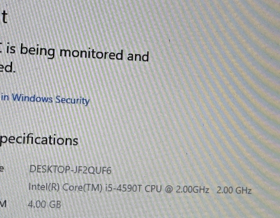 Dell Optiplex 9020M Tiny PC i5 4590T 2GHz 8GB RAM M.2 120GB SSD Win 10 pro - Image 2 of 4