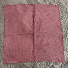 Brioni 100 Silk Pocket Square Red White Micro Dot Made in Italy Mens Accessory