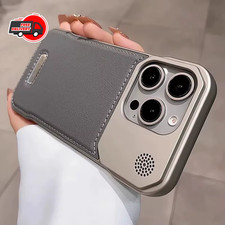 Funda de cuero aromaterapia para iPhone 17 16 15 14 Pro Max MagSafe Armor Cover Plus XZ
