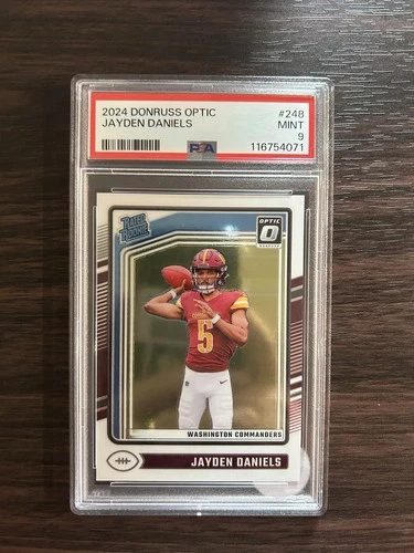 Jayden Daniels RC 2024 Donruss Optic #248 PSA 9 Rated Rookie Card