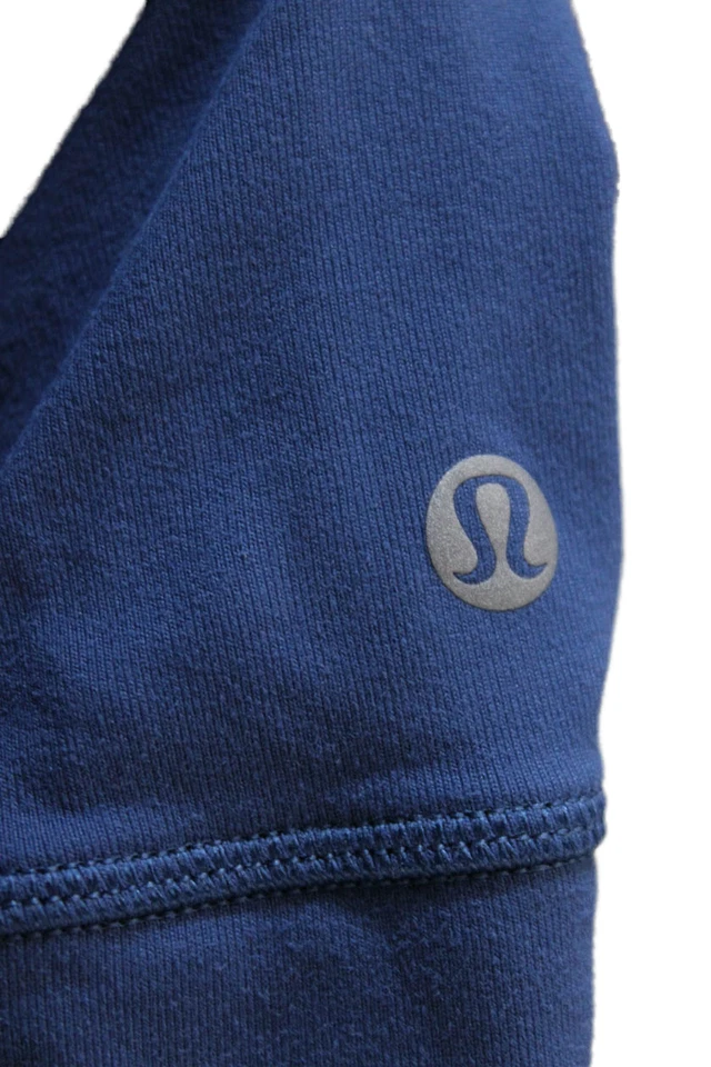 Camiseta Pullover Lululemon Mujer Mangas Largas Cuello Redondo Azul Talla 10 Foto 4 de 4