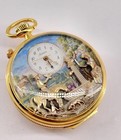 Arnex Reuge Music Pocket Watch Gold-Plated Swiss Made Sainte-Croix with Box — photo 3