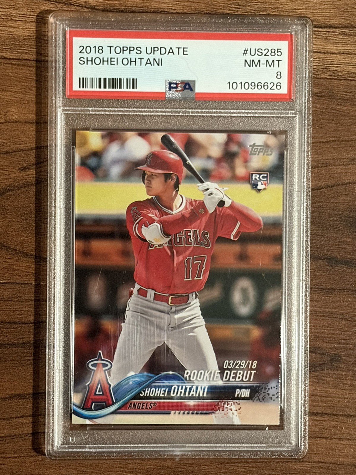 2018 Topps Update Shohei Ohtani RC Rookie #US285 Angels