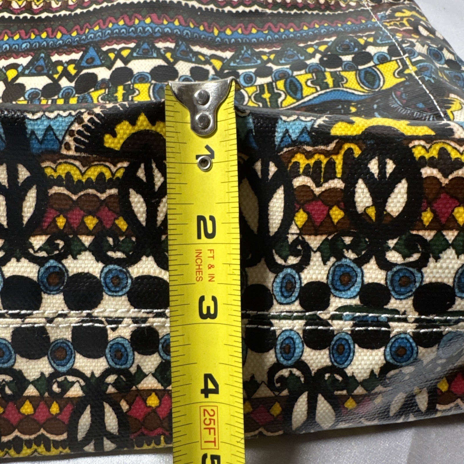 Stack Roots Multicolor Graphics Tote Bag With Bro… - image 11