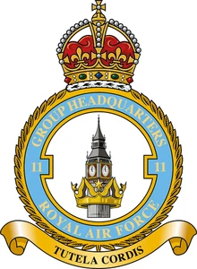 Royal Air Force RAF No 11 Group badge patch Self Adhesive Vinyl Sticker