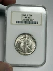1945-D NGC MS65 Walking Liberty Silver Half Dollar, Lustrous U.S. Coin
