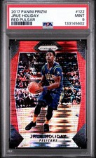 2017 Panini Prizm Jrue Holiday Red Pulsar Prizm /25 PSA 9 Bucks SSP RARE