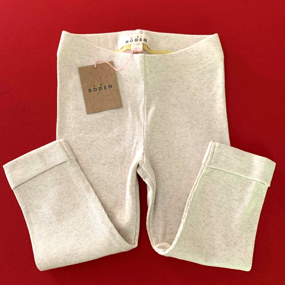 Mini Boden Cómodo-Suave "Leggings Marl Acanalados" 2-3 Años. ¡Gran idea de regalo! Foto 4 de 4
