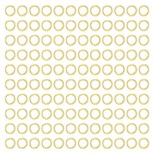 200 Pcs Plated Gold Jump Rings, 4 mm Small Single Open Ring Round