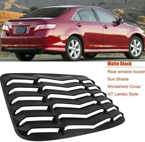For Toyota Camry 2007-2011 Rear Window Louver ABS Sun Windshield Cover Black - Picture 3 of 11