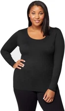 ~32 DEGREES Women's 2 Pack Ultra Light Thermal Baselayer Scoop Top~WUGS