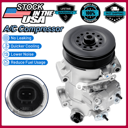 A/C Compressor w/Clutch for Toyota Corolla Matrix Pontiac Vibe Scion 1.8L 2.4L