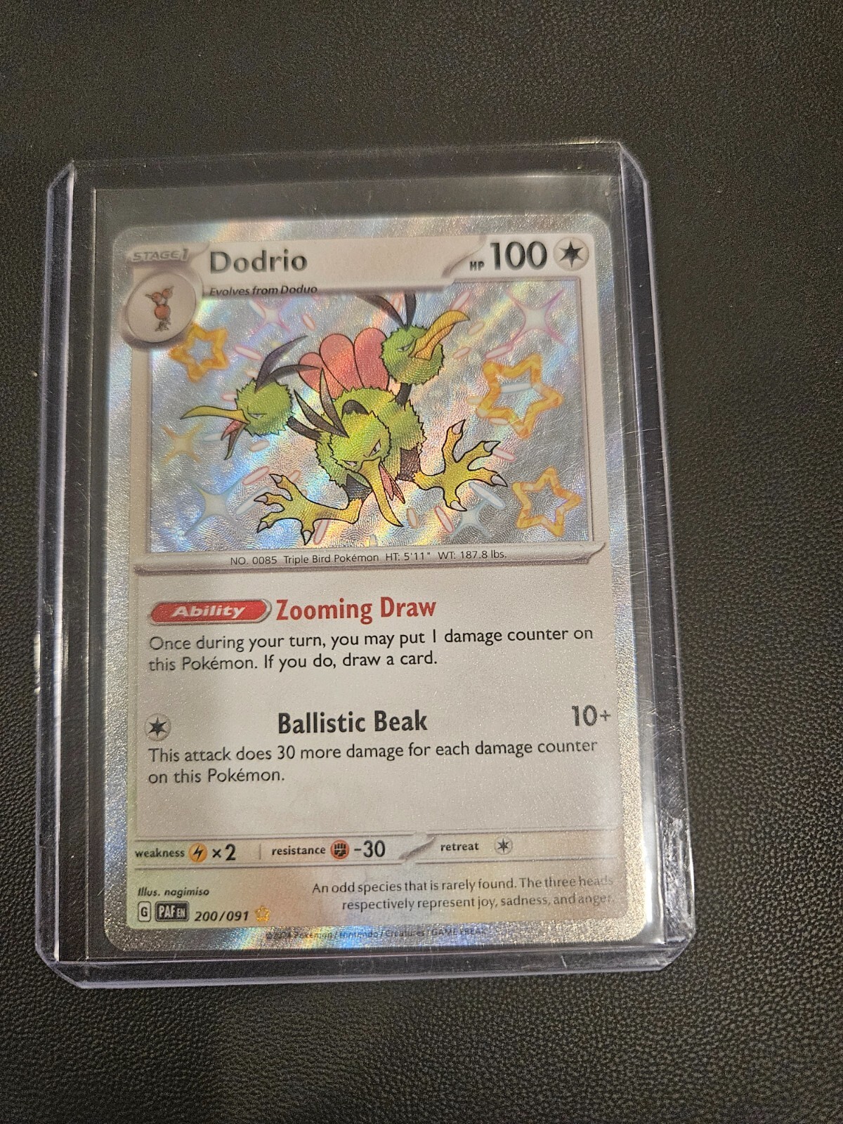 Pokemon Paldean Fates Dodrio Baby Shiny #200/091