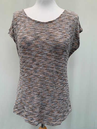 Women's Beige Jumper Size 10 Viscose Blend Long Sleeve