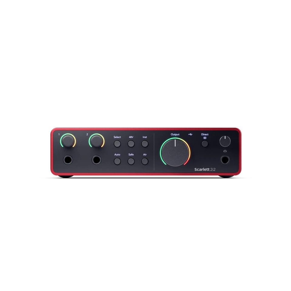 Focusrite Scarlett 2i2 Studio 4th Gen USB Audio Interface with Hi-Z Instrument - Image 3 of 4