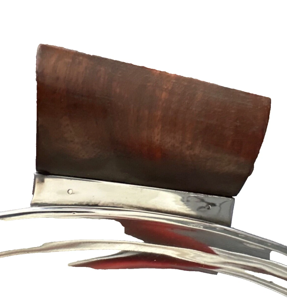 rareMASSIVE 70 ozs LOS CASTILLO SPRATLING Like Sterling Silver Wood Handles Tray - Image 4 of 4