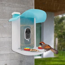 Solar Bird Feeder with Waterproof?1080p HD Camera Night Vision AI Recognition