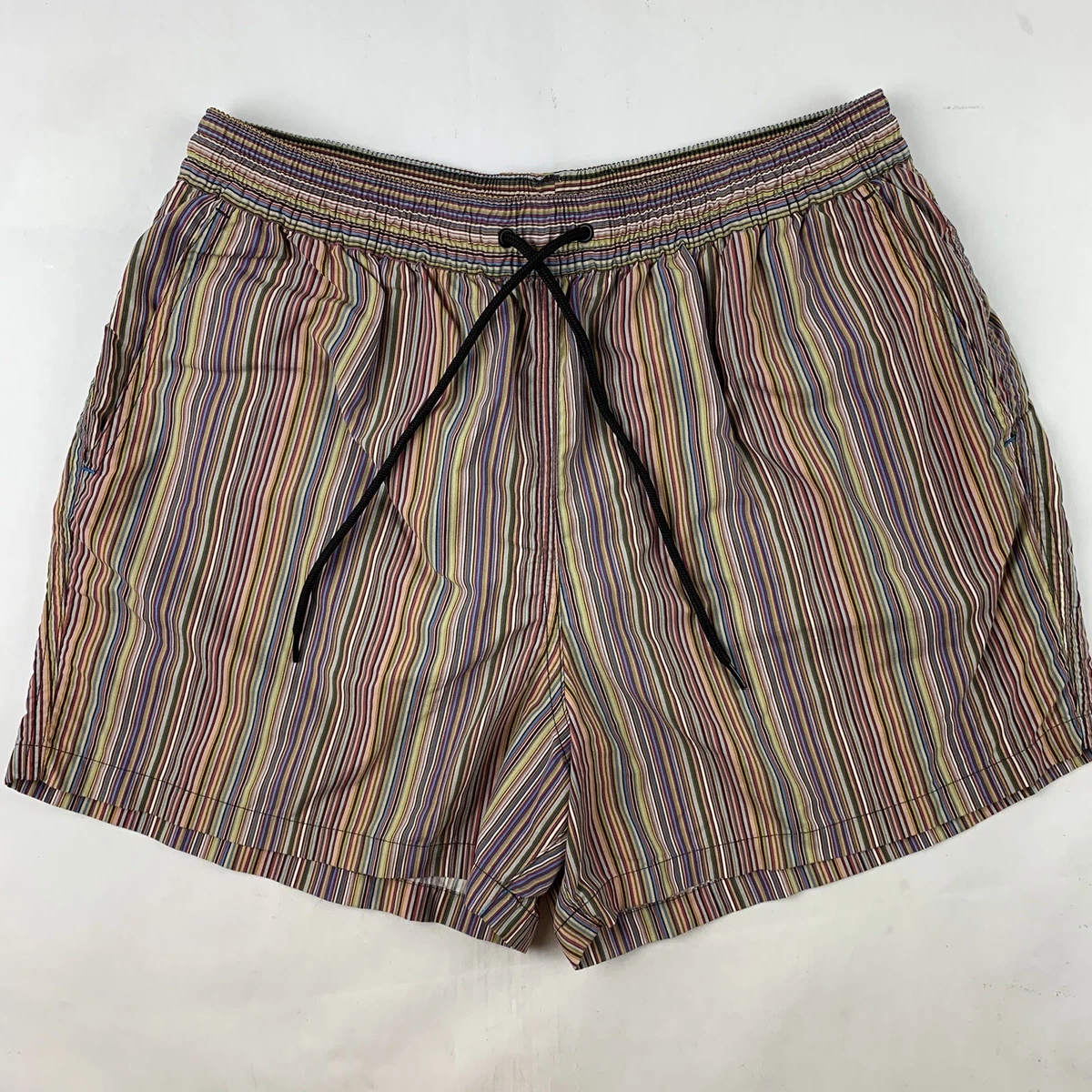 paul smith signature stripe swim shorts