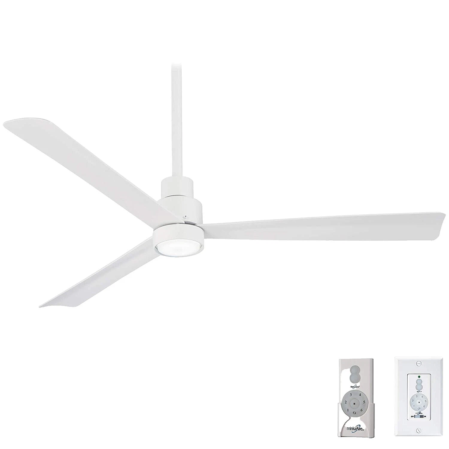 White LED Contemporary Ceiling Fans