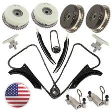 Timing Chain Kit Camshaft Adjuster SET Fit BMW 550 650 750 Alpina X5 X6 M5 4.8L