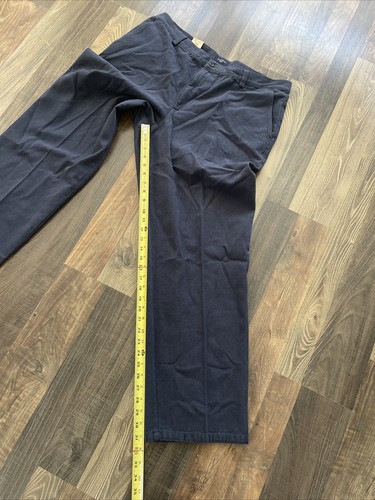 Pantalone blu Dockers W38 L31,5 chino lavato piatto davanti vestibilità rilassata senza rughe - Foto 9 di 13