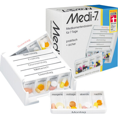 Medi 7 - Medikamentendosierer für 7 Tage / 1 Woche - OVP vom med.Fachhändler