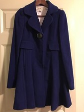 Laundry By Design Skirted Flared Wool Blend Coat, New Without Tag