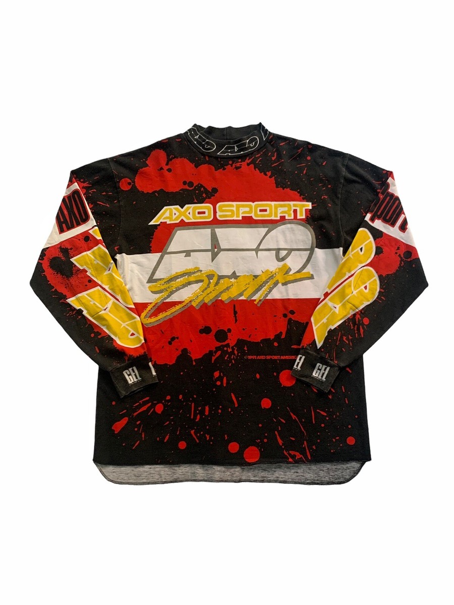 Vintage 90s Official AXO Sport Racing Motocross Jersey Vmx