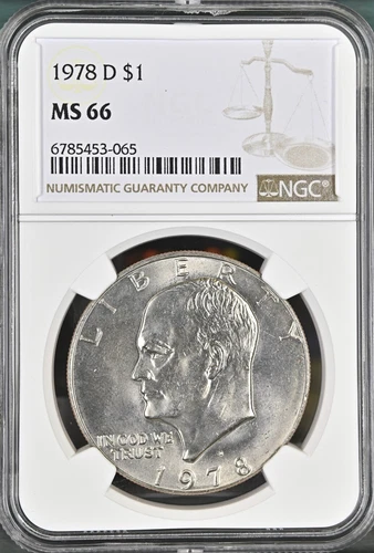 1978-D $1 Eisenhower Dollar NGC MS66   6785453-065
