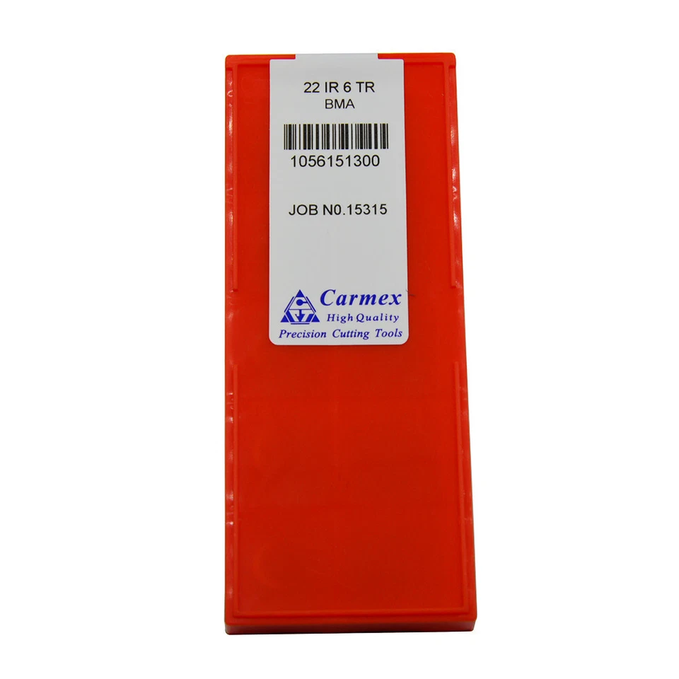 Carmex 22IR 6TR BMA Threading Insert 10pcs for SEL Holders - Image 2 of 3