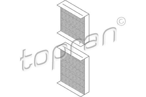 TOPRAN Filtersatz, Innenraumluft  u.a. für CITROËN, DS, PEUGEOT - Bild 1 von 1