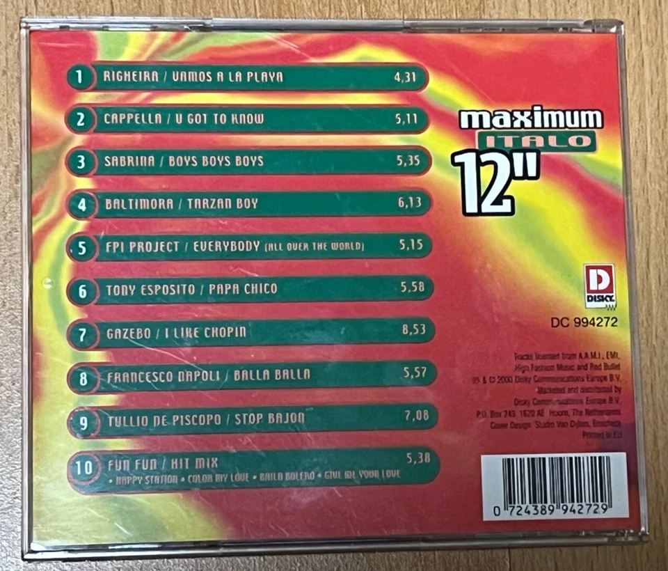 Mega RAR! Various - Maximum Italo 12'' - 10 Italohits in der Maxiversion - Bild 2 von 2