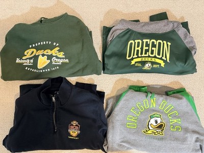 Oregon Ducks 4 Hoodie Lot L XL Champion Fanatics Antigua J America